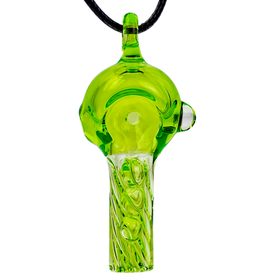 3" Neon Color Twisted Mouthpiece Pendant Pipe - photo 2