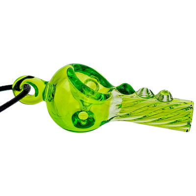 3" Neon Color Twisted Mouthpiece Pendant Pipe - photo 5