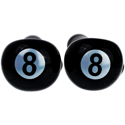 4" Black 8 Ball Hand Pipe - alternate angle
