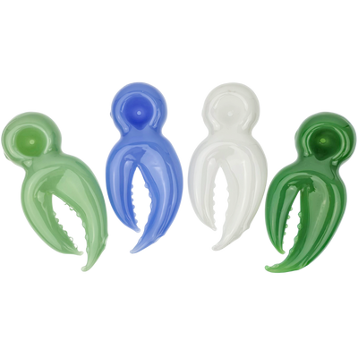 4″ CRAB CLAW GLASS HAND PIPE
