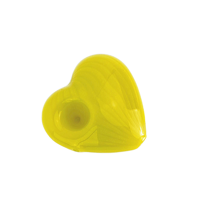 3'' Heart Hand Pipe - close-up view