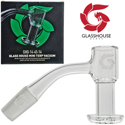 14 M 45° Glass House Mini Terp Vacuum Banger (One Off)