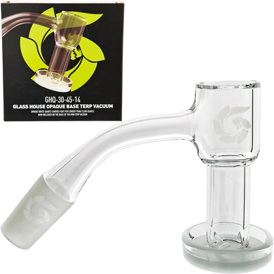 14 M 45° GLASS HOUSE OPAQUE BASE TERP VACUUM BANGER by Quartz