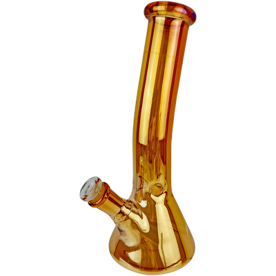 10" Iridescent Bent Neck Beaker - Image 4