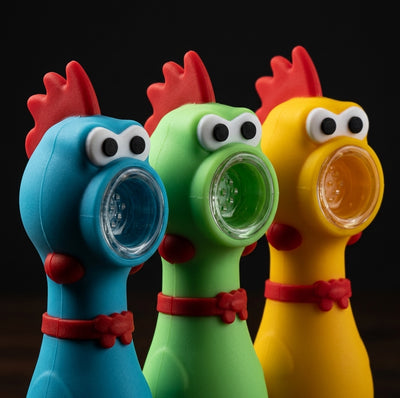 Screaming chicken pipe - alternate angle