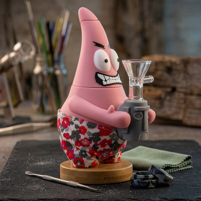 Pink Starfish Water Pipe - alternate angle