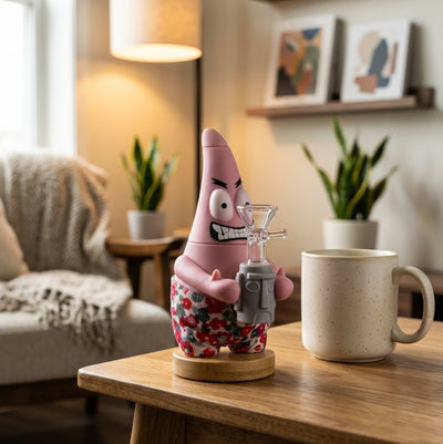 Pink Starfish Water Pipe - lifestyle scene