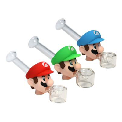 Red Plumber Glass Hand Pipe - packaging