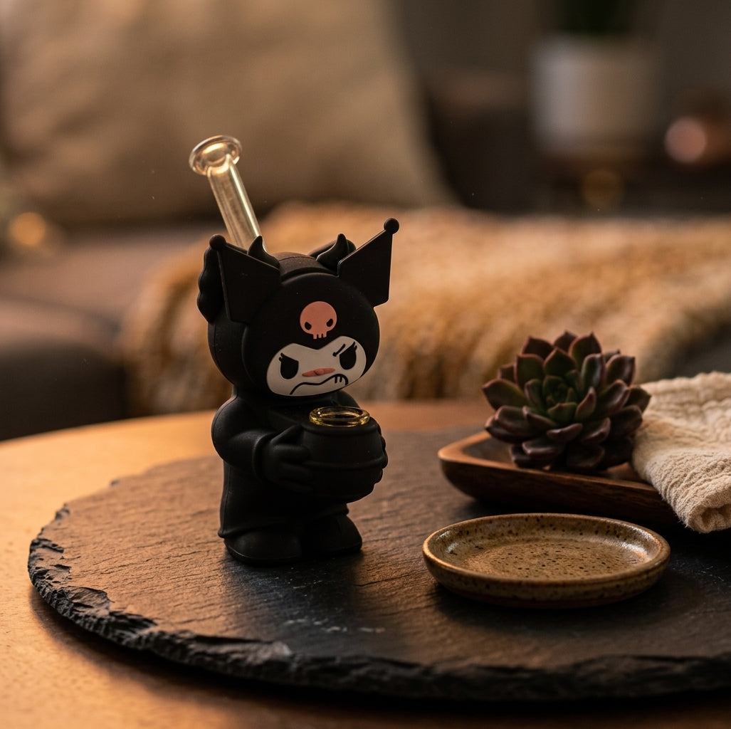 Dark Bunny Skull Water Pipe - product photo