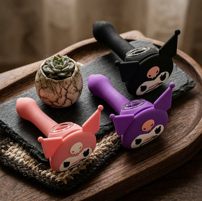 Dark Bunny Skull Hand Pipe - lifestyle shot