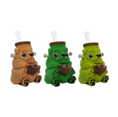 Zombie pug water pipe - detail view