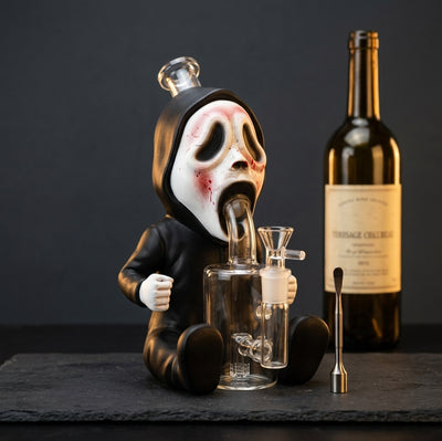 9.8" Deadly Ghost Water Pipe - main product photo