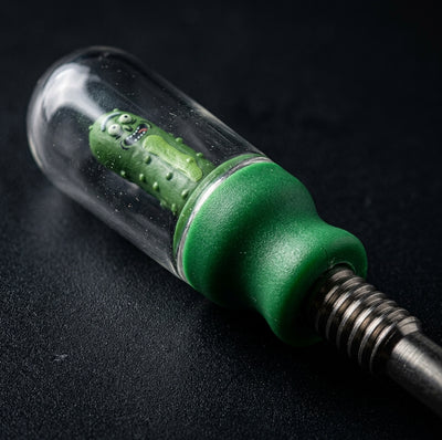 6.5'' Plastic nectar collector (steel nail) - scale reference