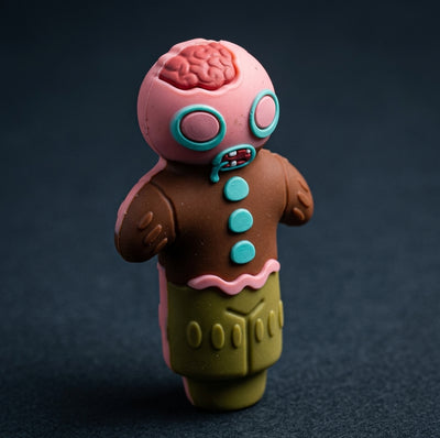The Gingerbread Man hand pipe - alternate angle