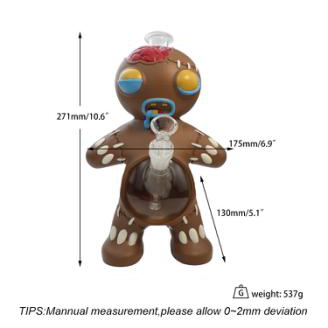 10.6" Gingerbread Man Water Pipe - photo 2