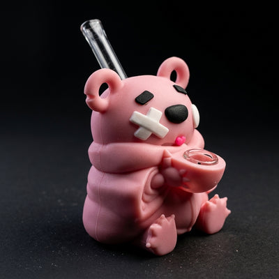 4.9'' Tongue-sticking bear water pipe - alternate angle