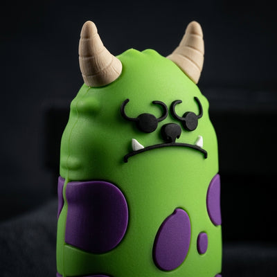 Spotted monster hand pipe - alternate angle