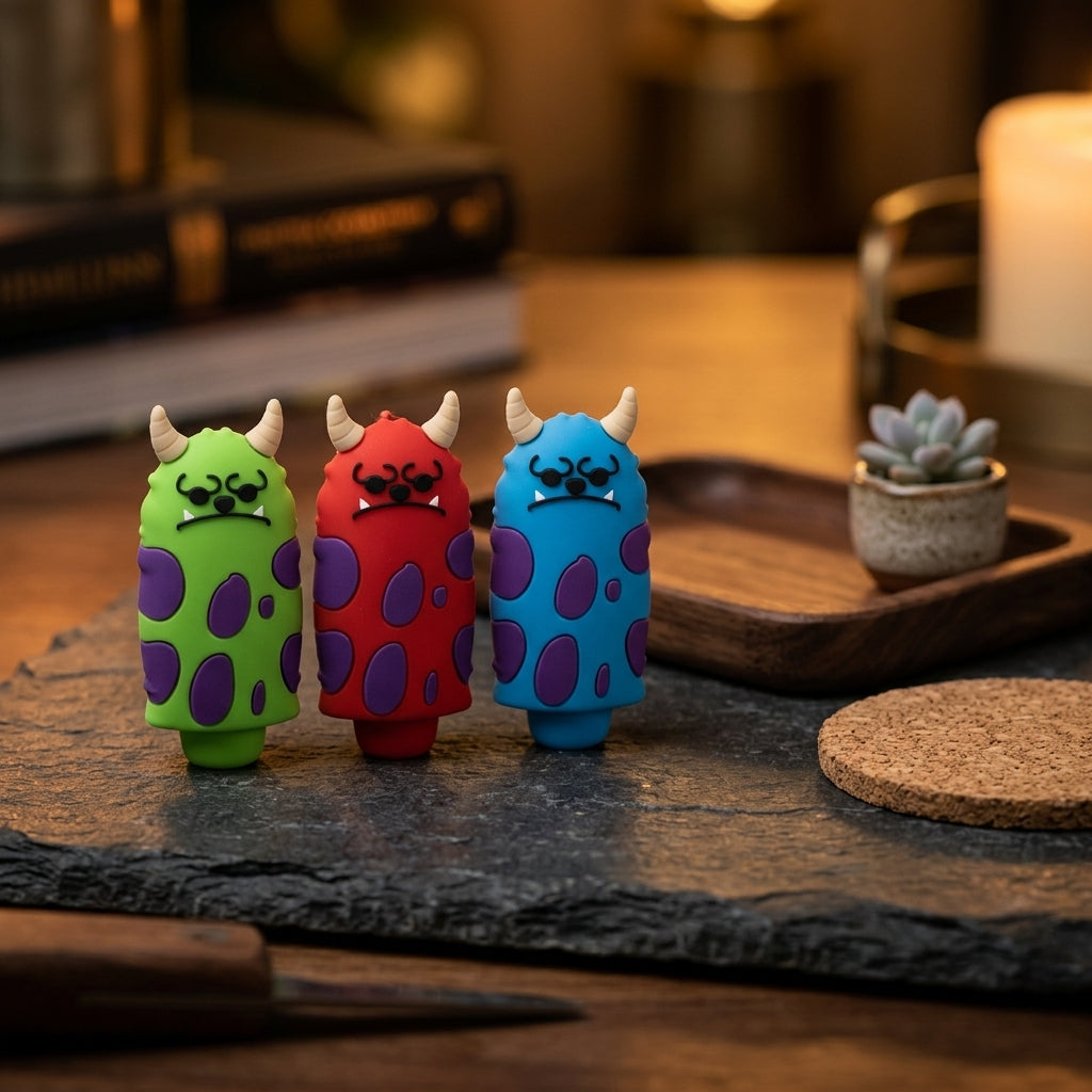 Spotted monster hand pipe - product photo