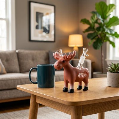 6.2" pvc moose water pipe - lifestyle scene