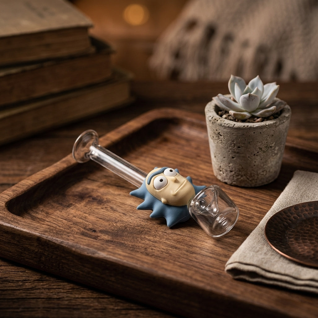 Mad Scientist Glass Hand Pipe - product photo