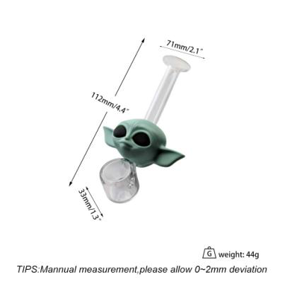 Wise Green Elder Glass Hand Pipe - product photo