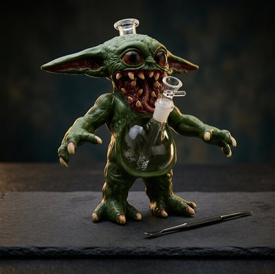 11.3" Corrupted Green Elder Water Pipe - main product photo