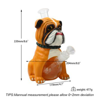 8.6'' Bulldog water pipe - lifestyle shot