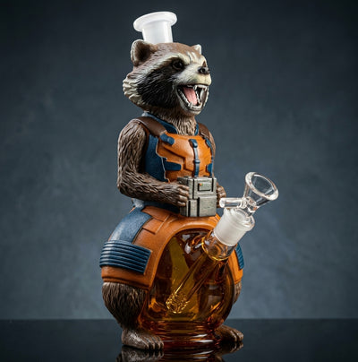 10.3" Space Raccoon Water Pipe - lifestyle shot