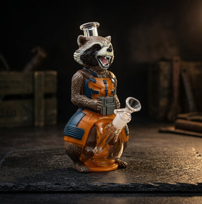10.3" Space Raccoon Water Pipe - scale reference