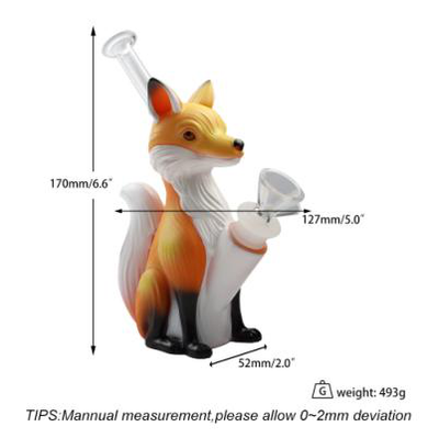 6.6'' Little fox water pipe - lifestyle shot