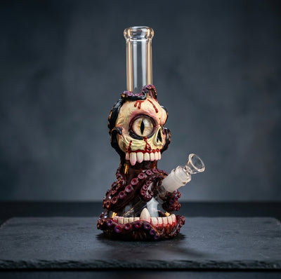 10.3'' Ghost Orb Water Pipe - alternate angle