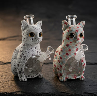 8.8'' Cat water pipe with printing - detail view