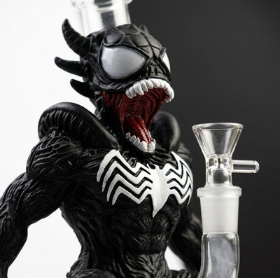 9.6'' Alien Web Crawler Water Pipe - detail view