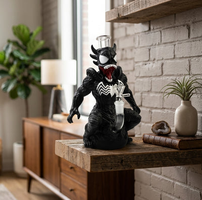 9.6'' Alien Web Crawler Water Pipe - product photo