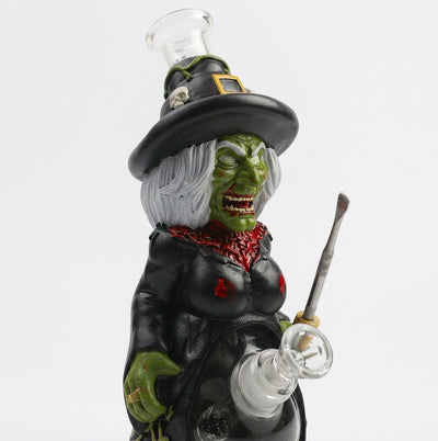 8.9" Zombie witch water pipe - detail view