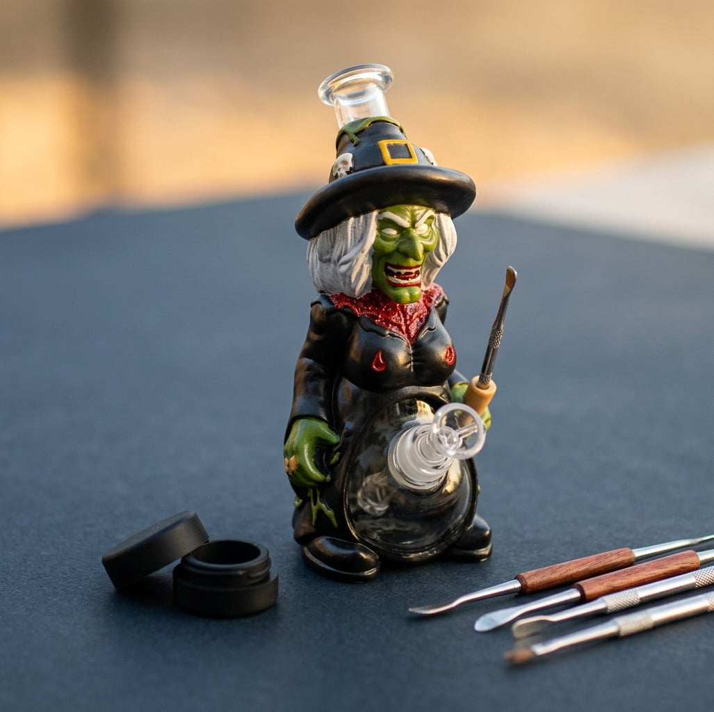 8.9" Zombie witch water pipe - product photo