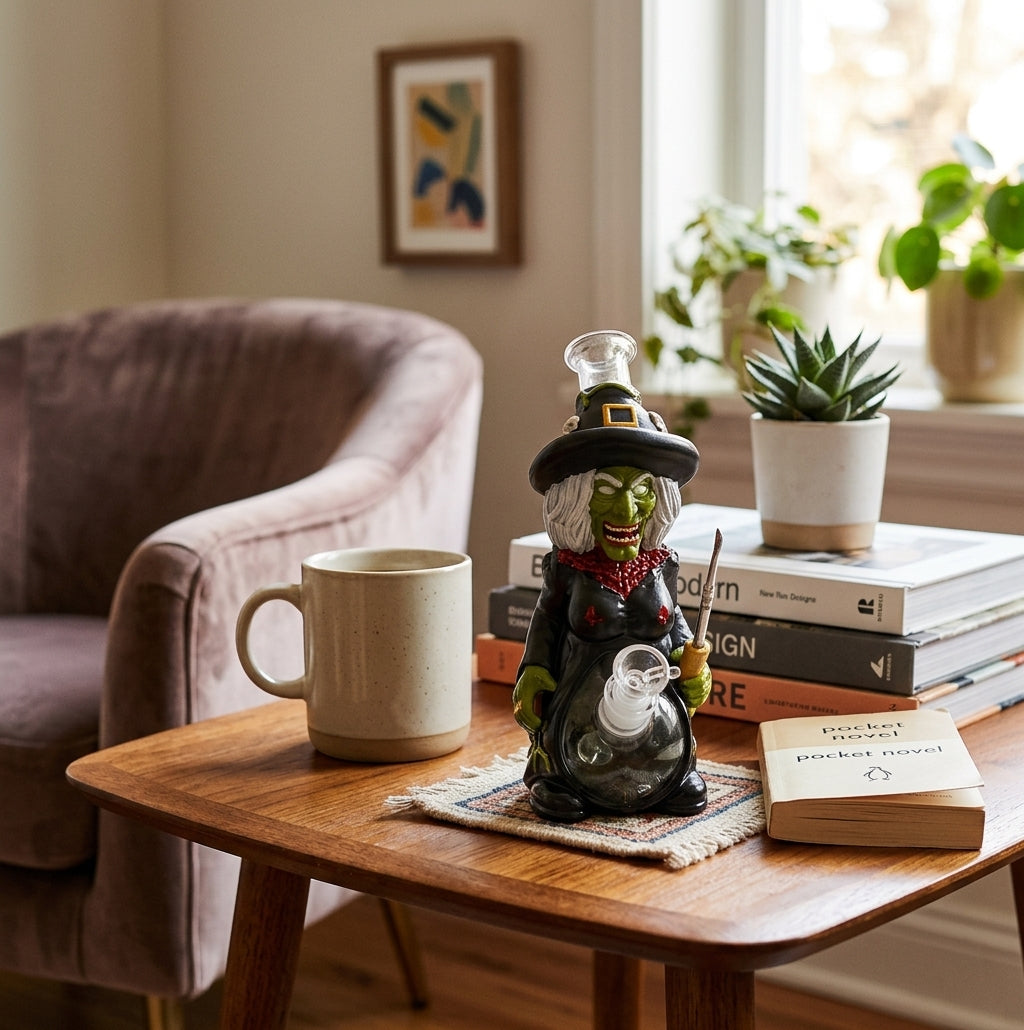 8.9" Zombie witch water pipe - product photo