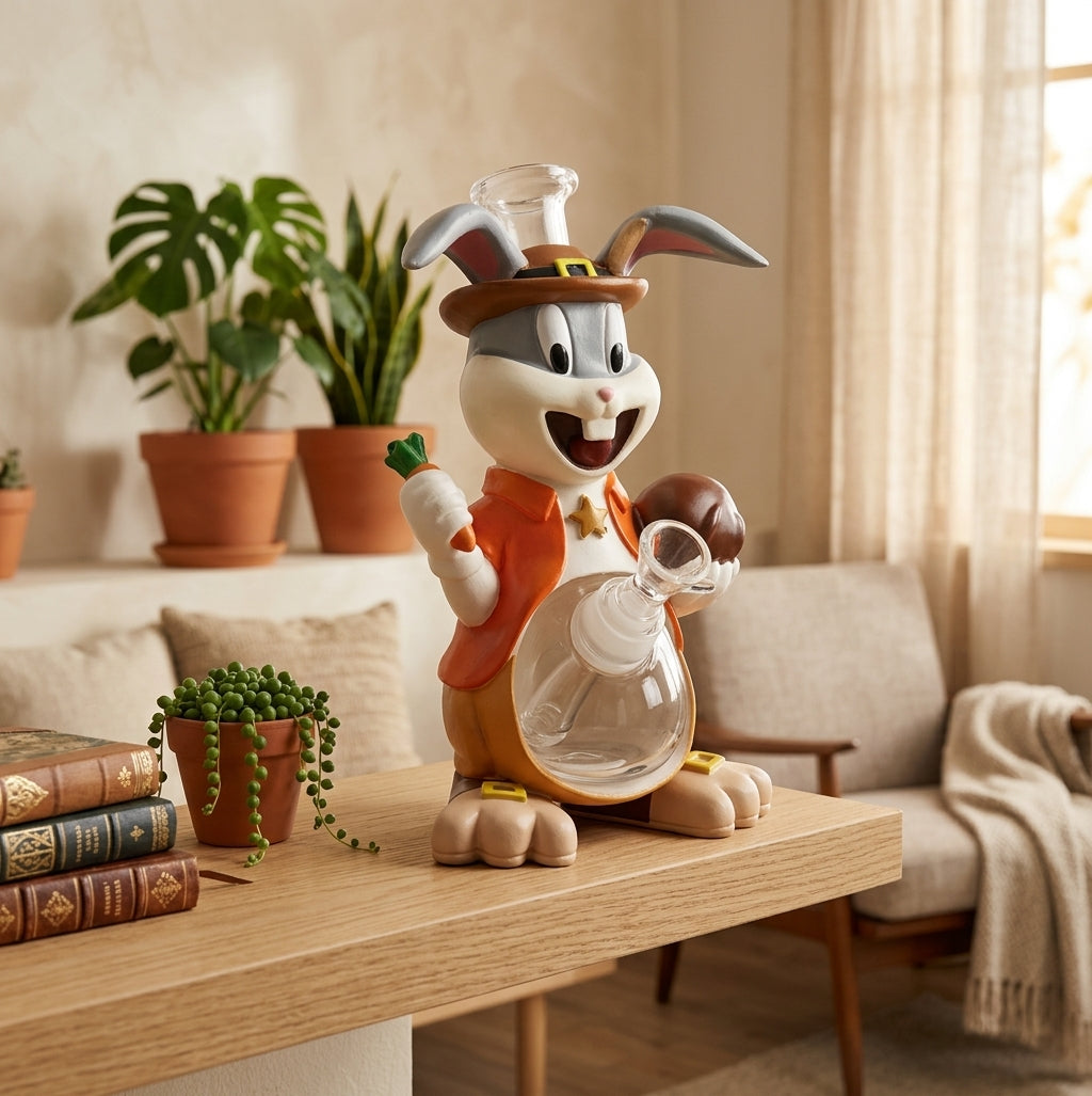 8.6" Grateful rabbit water pipe - product photo