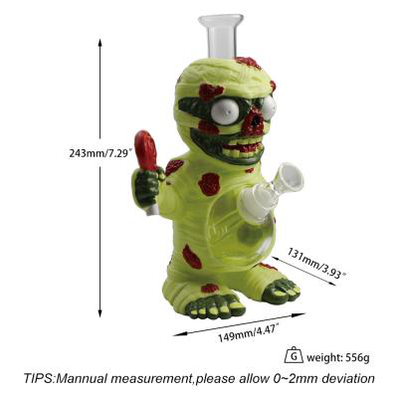 7.29" Lollipop mummy water pipe - lifestyle shot