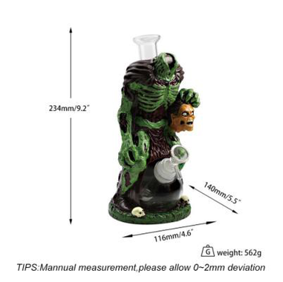 9.2" Headless knight water pipe - lifestyle shot
