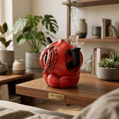 5.1" Peach water pipe - lifestyle shot