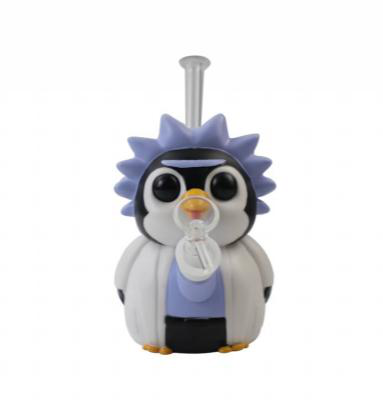6.6" Penguin Scientist Water Pipe - lifestyle shot