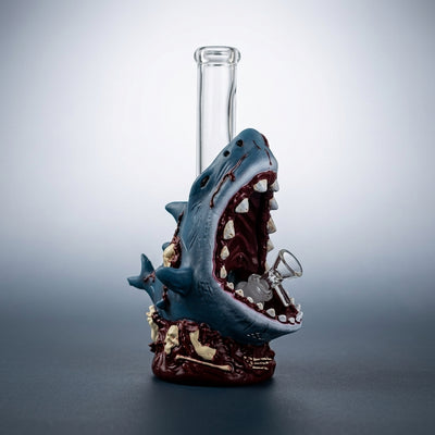 10.6" Zombie shark water pipe - alternate angle