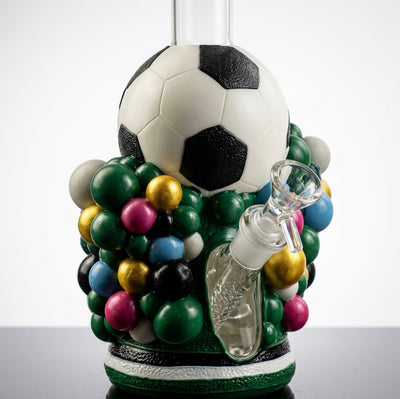 10.4" Soccer party water pipe - scale reference