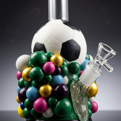 10.4" Soccer party water pipe - alternate angle
