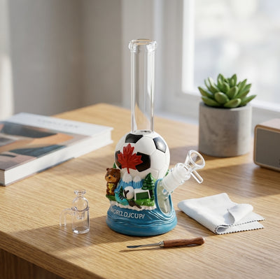 10.4" Maple leaf soccer water pipe - packaging