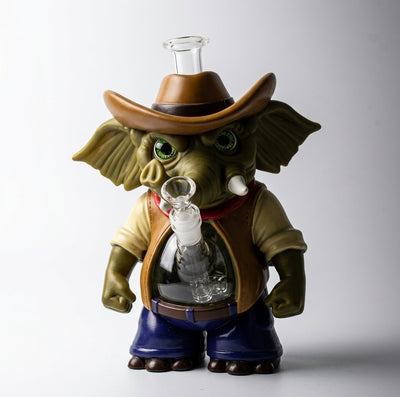10.6" Cowboy Elephant Water Pipe - photo 3