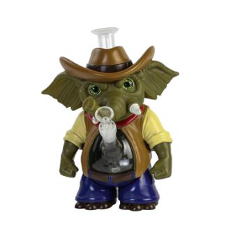 10.6" Cowboy Elephant Water Pipe - photo 2