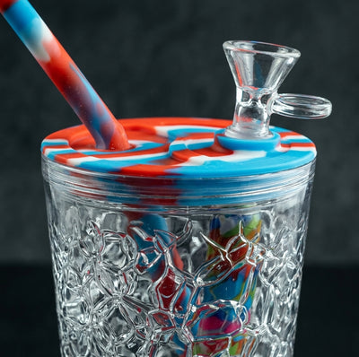 Freeze cooling cup bubbler - alternate angle