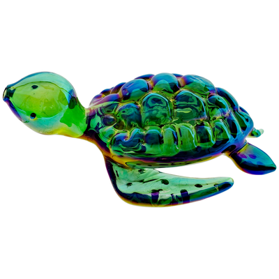 4" Iridescent Turtle Hand Pipe - photo 3